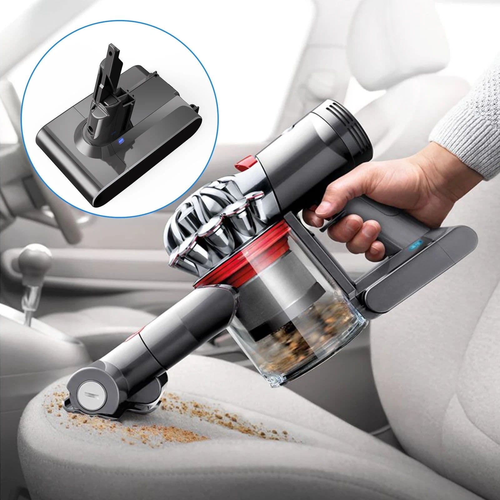 image-Bonacell 21.6V Batterie for Dyson V6 V7 V8 V10 Series SV12 DC62 SV11 sv10 Handheld Vacuum Cleaner Spare battery