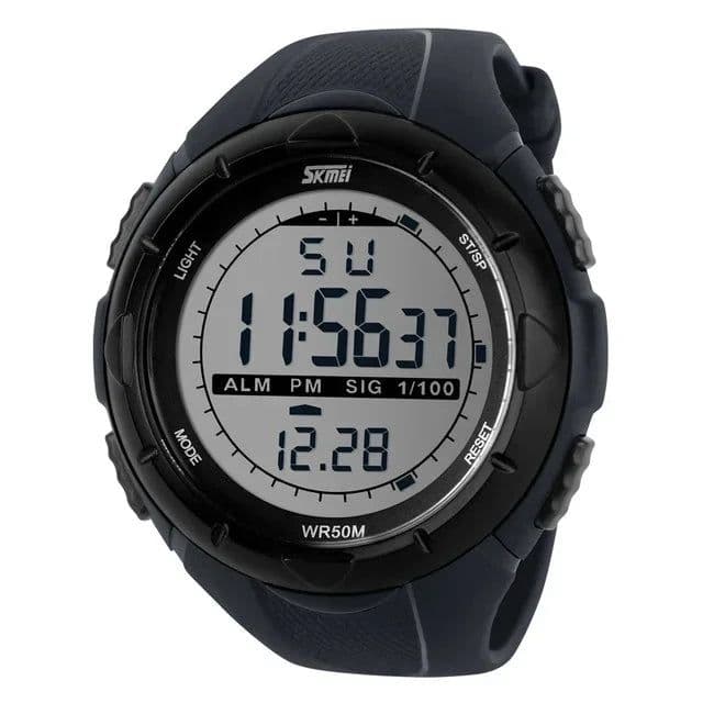 image-SKMEI 1025 Waterproof Digital Wristwatches for Men Sports Countdown Mens Electronic Shockproof Watch Military Clock Reloj Hombre