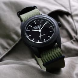 image-38.0mm solar ranger watch with nylon 6 strap in olive drab colour