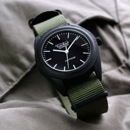 image-38.0mm solar ranger watch with nylon 6 strap in olive drab colour