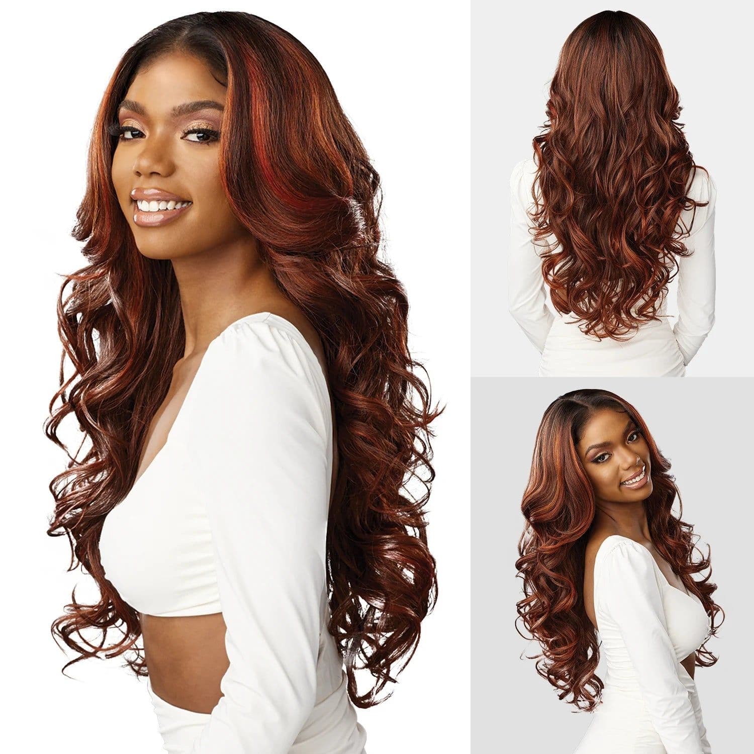 image-Sensationnel Butta Pre-Cut HD Lace Front Wig Glueless Unit 3 - Long, Loose Wave, Easy Wear, Flawless Look
