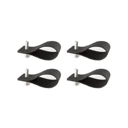 image-Leather napkin rings | set of 4 | black