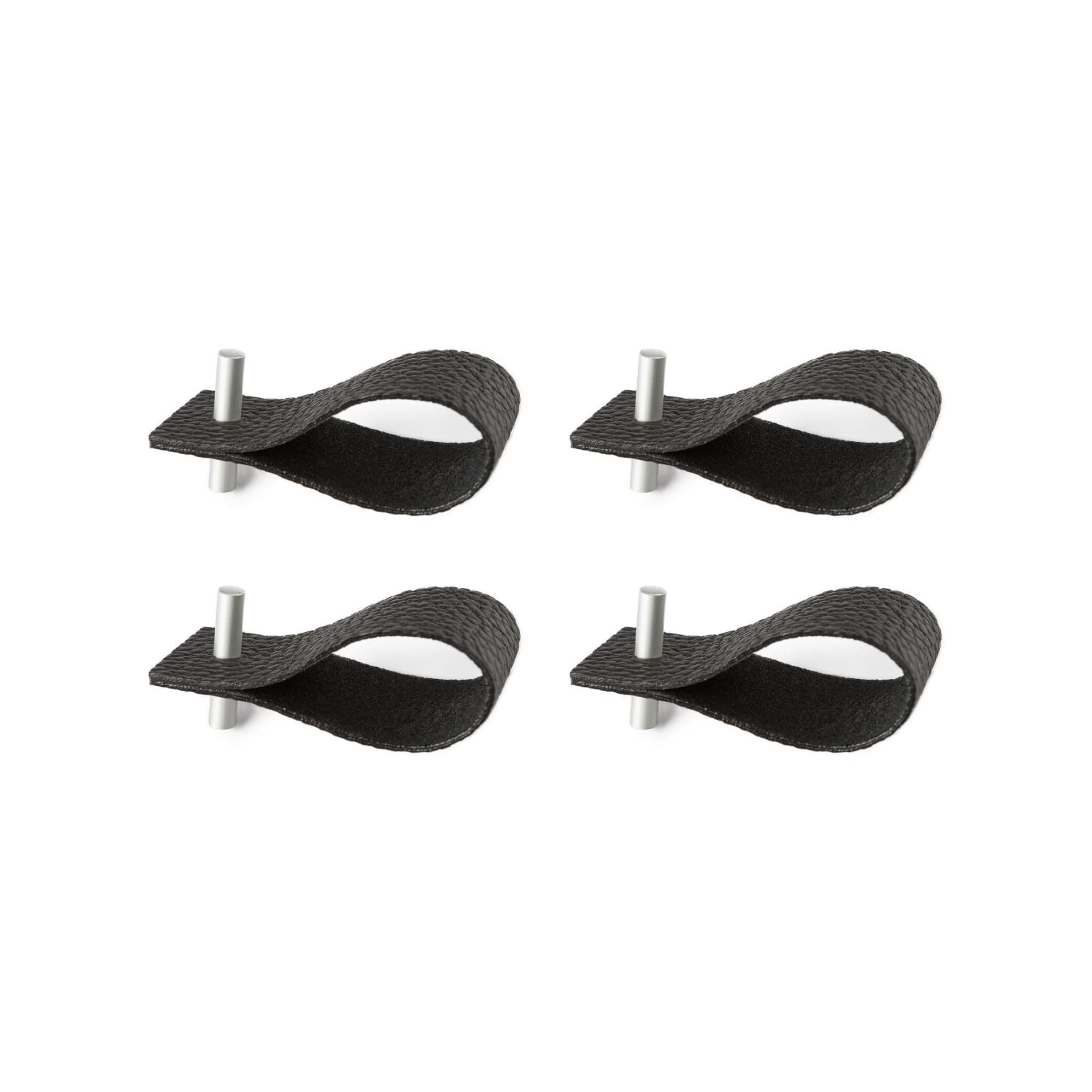 image-Leather napkin rings | set of 4 | black