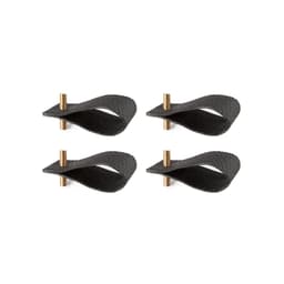 image-Leather napkin rings | set of 4 | black