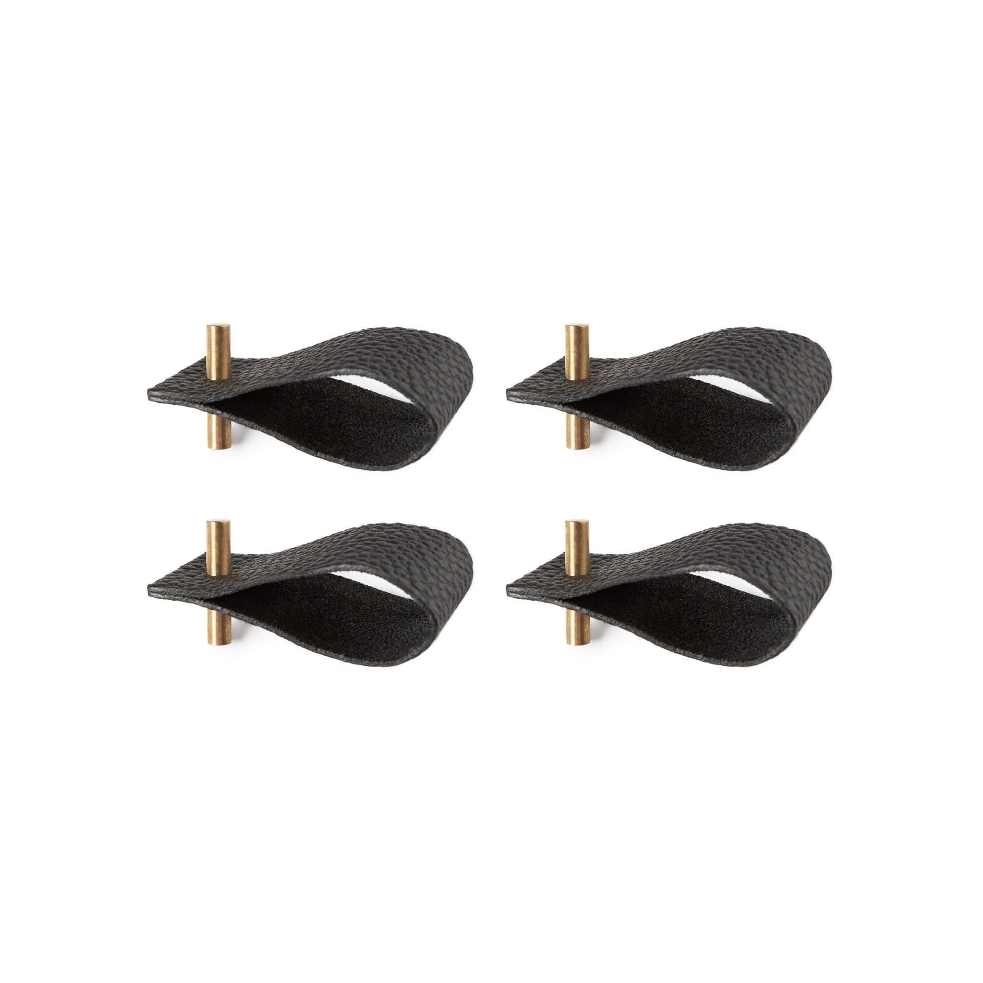 image-Leather napkin rings | set of 4 | black