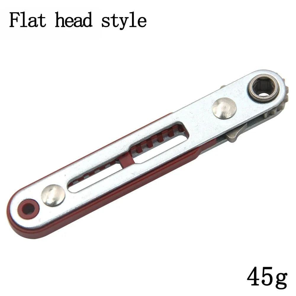 image-Multifunctional Bidirectional Forward and Reverse Ratchet Screwdriver Elbow Flat Head Wrench Cross Screwdriver Slotted Tool