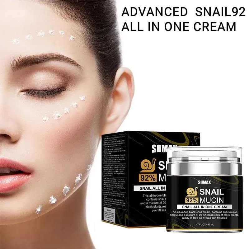 image-92% Snail Mucin Cream All-in-one Face Moisturizer Anti-aging Firming Cream Pore Minimizer Oil Control Moisturizer All Skin Types