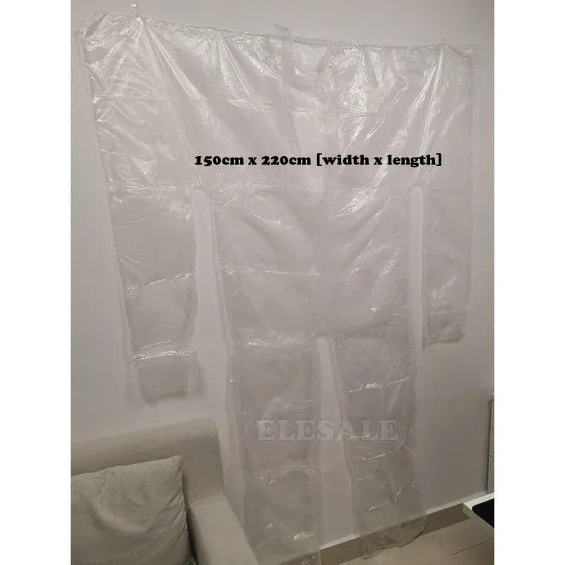 image-10Pcs/Pack Disposable Sauna Sweat Coverall Clear Waterproof PE Plastic Body Suit Weight Loss Sauna Wholesale For Beauty Salon