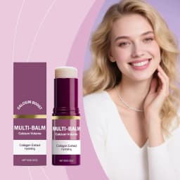 image-Multi Balm Calcium Volume Firming Skin Hydrating Nourishing Smoothing Collagen Moisturing Stick Suitable for Eyes Neck Face