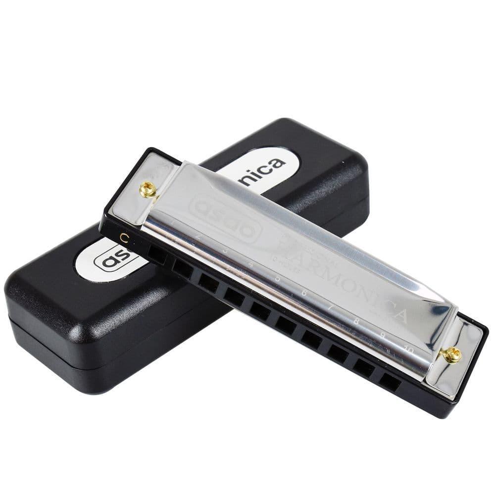 image-1X Classic Metal 10 Holes C Harmonica | AS-20185