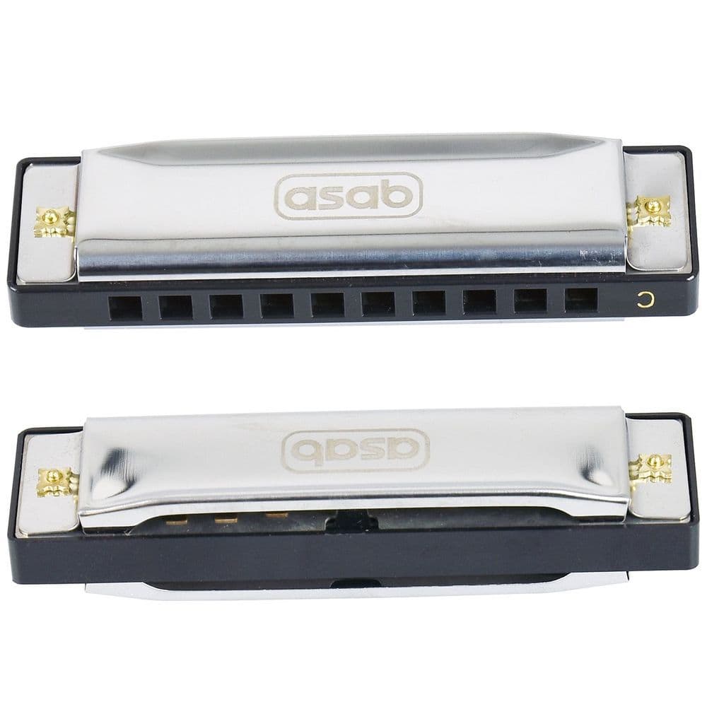 image-1X Classic Metal 10 Holes C Harmonica | AS-20185