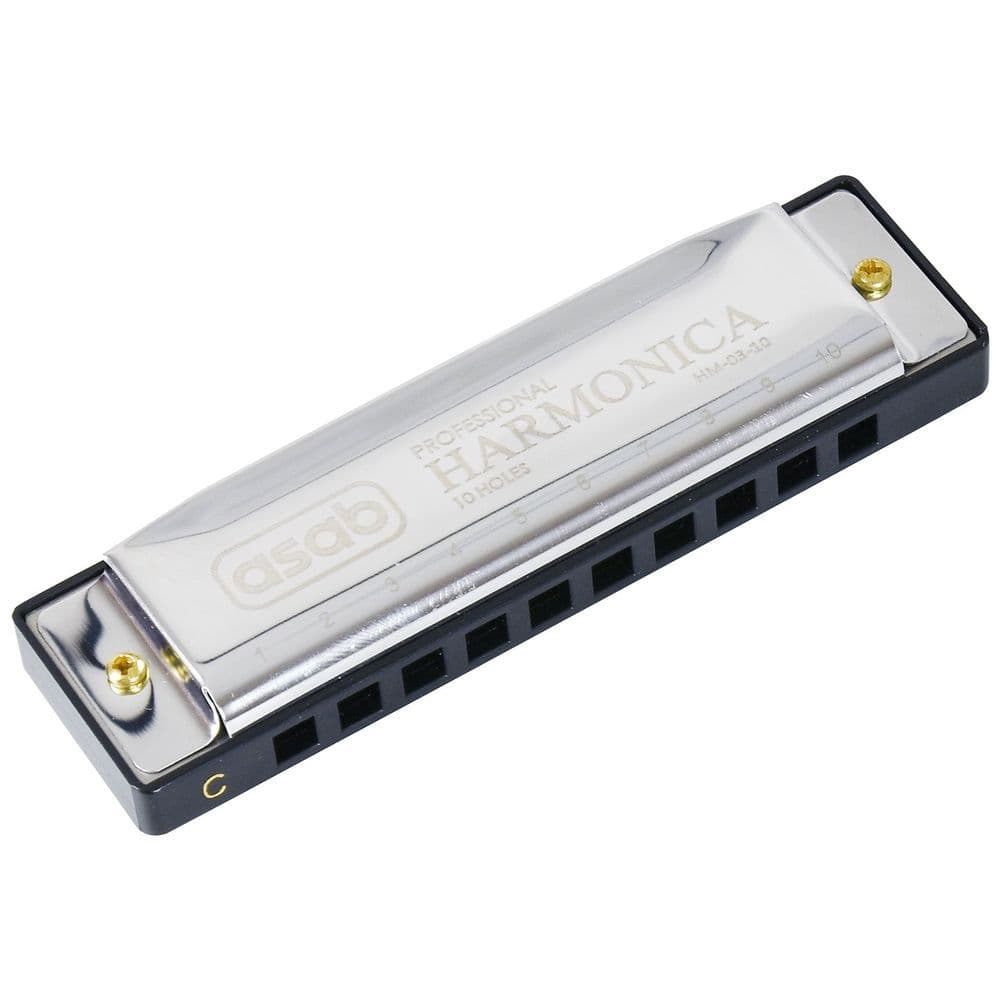 image-1X Classic Metal 10 Holes C Harmonica | AS-20185