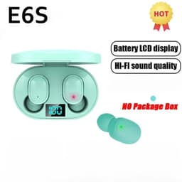 image-E6S Wireless Bluetooth Earphones TWS Bluetooth Headset Wireless Earbuds Noise Cancelling Earphones with Microphone Headphones