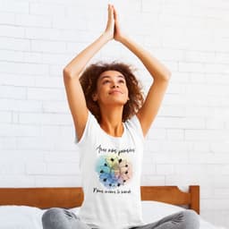 image-T-Shirt Femme "Créons le monde" en Coton Bio