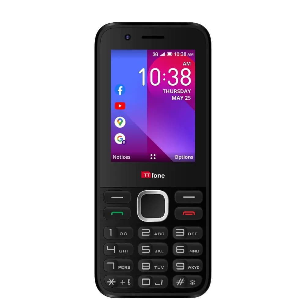 image-TTfone TT240 Simple Easy to use Whatsapp Mobile Phone with USB Cable and Vodafone Pay As You Go Sim Card