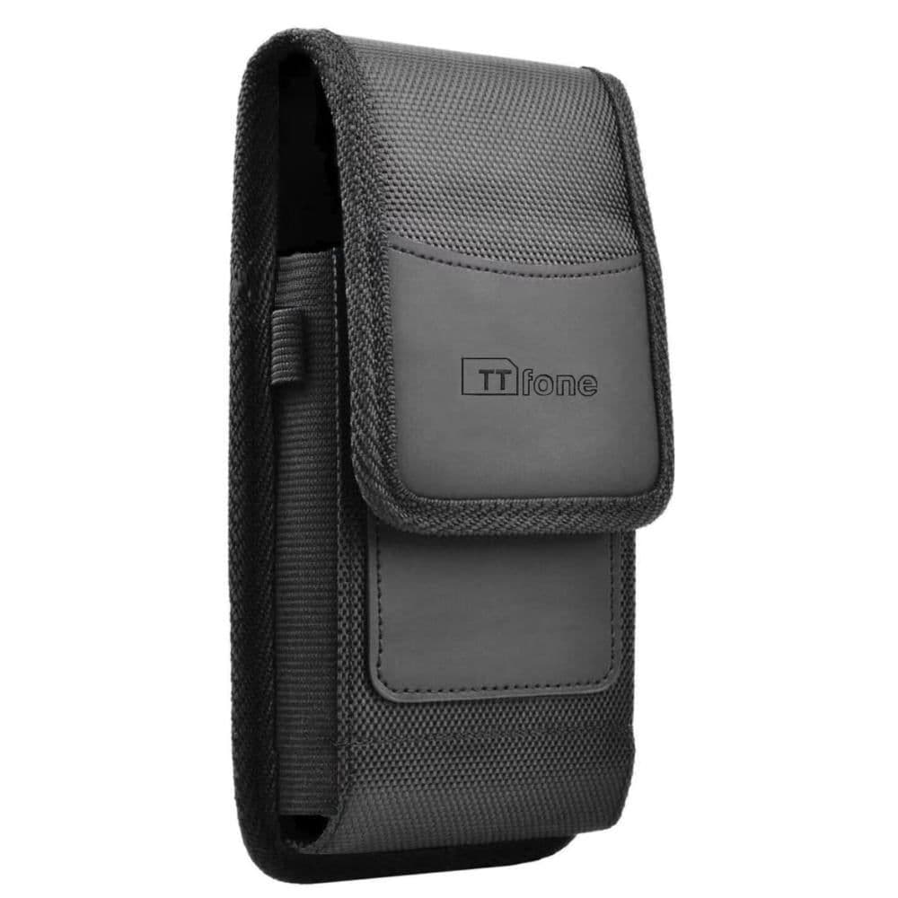 image-TTfone Original Rugged Nylon Holster Case (TTCB4) with Belt Clip for TT100, TT200, TT300, TT750, TT850 Big Button Mobile