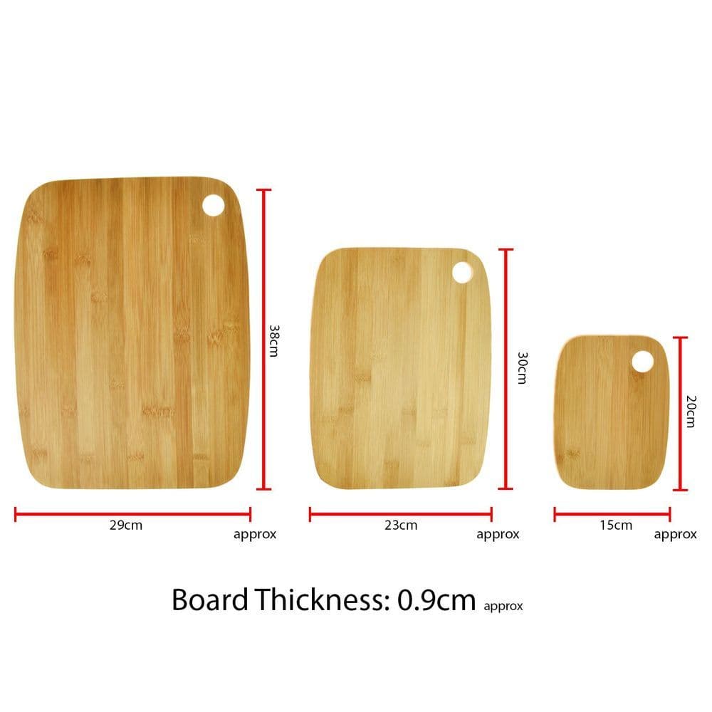 image-Bamboo 3pc Cutting Board chopping AS-46352