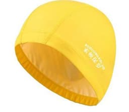 image-Waterproof PU Fabric Swim Cap Swimming Pool Accessories Water Sport Protect Ear Long Hair Bath Hat Plus Size for Men Women Adult