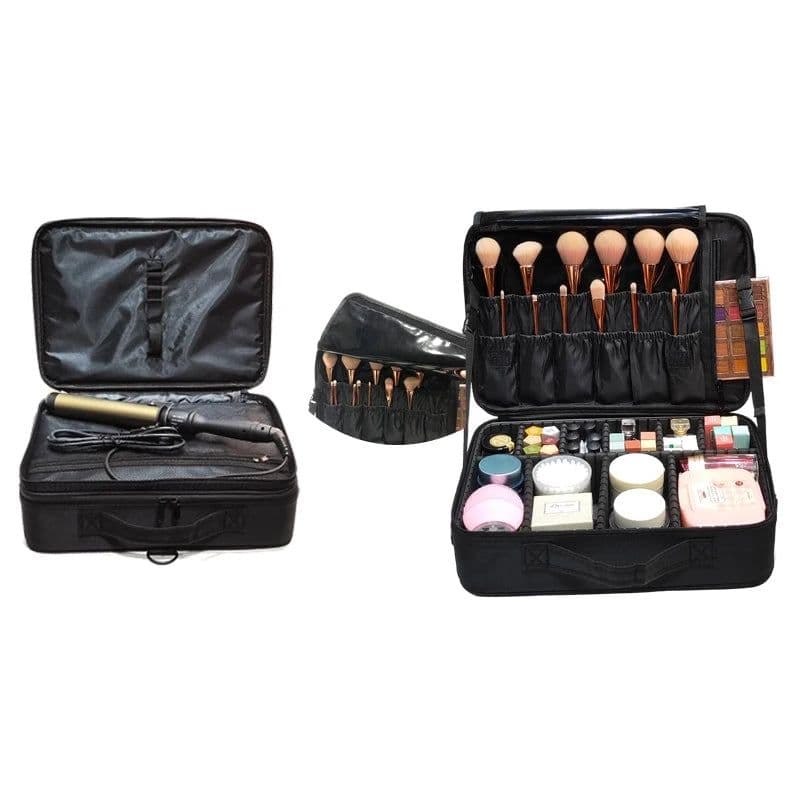 image-New Fashion Women Cosmetic Bag Travel Makeup Professional Make Up Box Cosmetics Pouch Bags Beauty Case For Makeup Artist