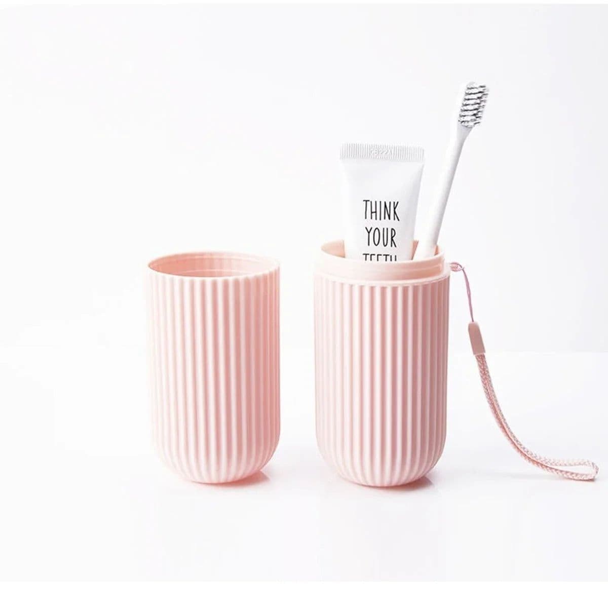 image-Portable Toothpaste Toothbrush Protect Holder Case Travel Camping Storage Box Protect Toothbrush Toothpaste from Dirt and Damage