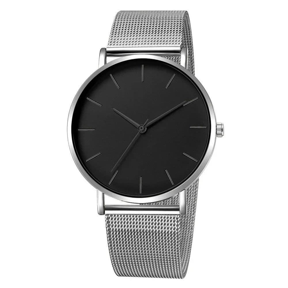 image-Leisure Simple Women Watch 2024 Vintage Mesh Belt Ultra-thin Fashion Relojes Para Mujer Luxury Man Wrist Watches