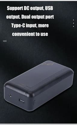 image-Power Bank 12V/20000mAh Portable Charging Power Supply Fast Charging For Fan Vest Cooling Vest Summer Air-Condition Clothing