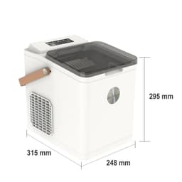 image-Household 12kg 110V/220V-240V Home Commercial Small Counter Top Bullet Shaped Round Ice Cube Maker Electric Portable Ice Machine