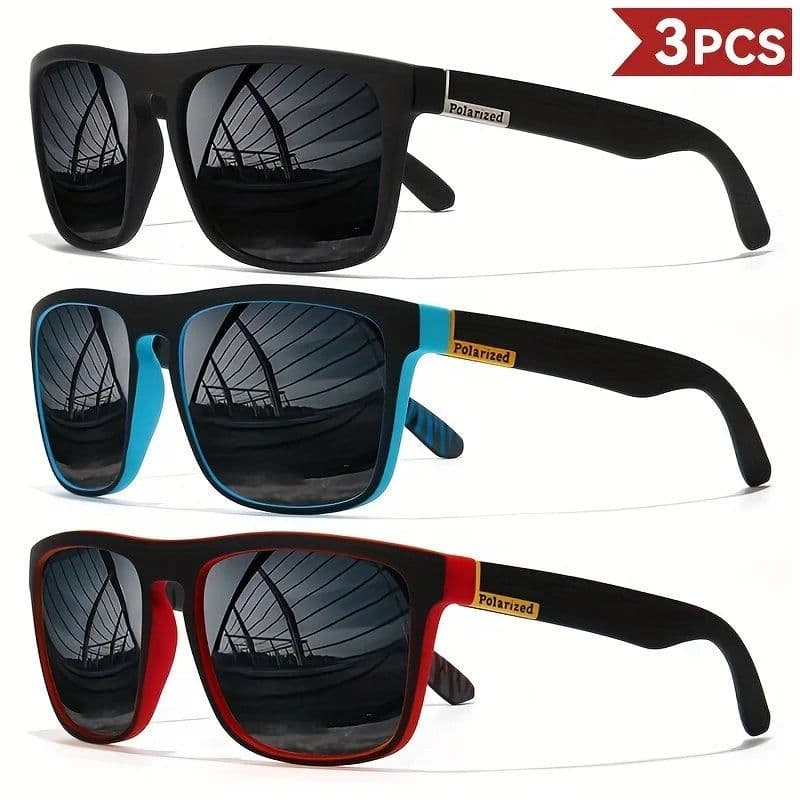image-Fashion Vintage Square Polarized Sunglasses Men Women Driving Fishing Luxury Brand Designer Sun Glasses Driver's Eyewear UV400