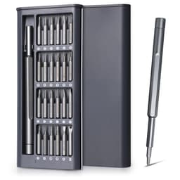 image-Precision Screwdriver Set 25 in 1 Phillips Torx Hexagonal Flat Head Magnetic Screwdriver Head for iPhone PC Watch Camera Glasses