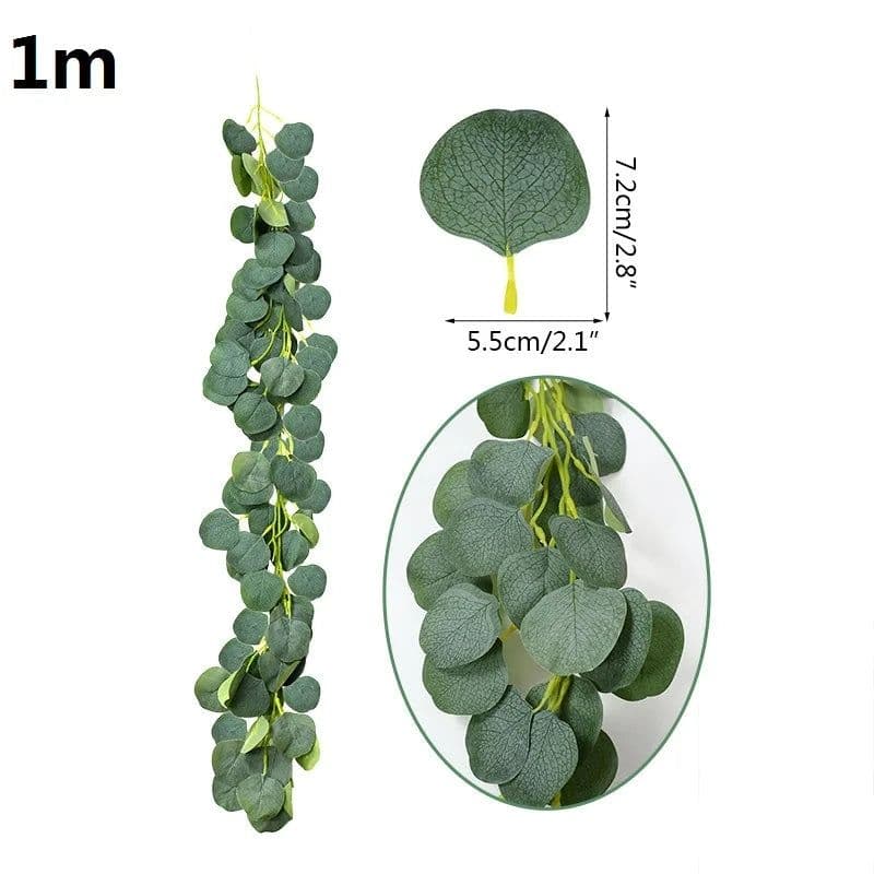 image-Artificial Flower Wisteria Vine Ivy Leaf Garland Silk Rose Flowers Rattan String Vine Wedding Arch Flower Home Garden Decoration