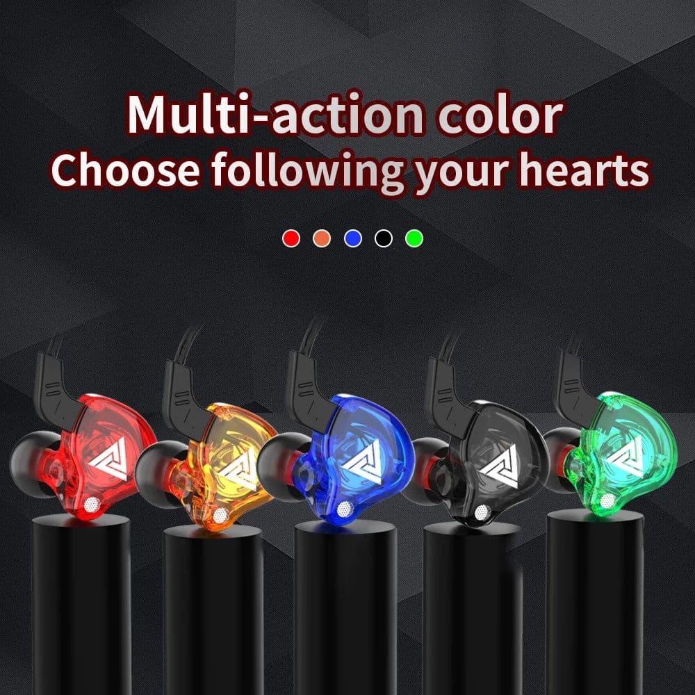image-Original QKZ AK6 In Ear Earphone 6 Dynamic Driver Unit Headphone With Mic Stereo Sports HIFI Subwoofer Headset Monitor Earbuds