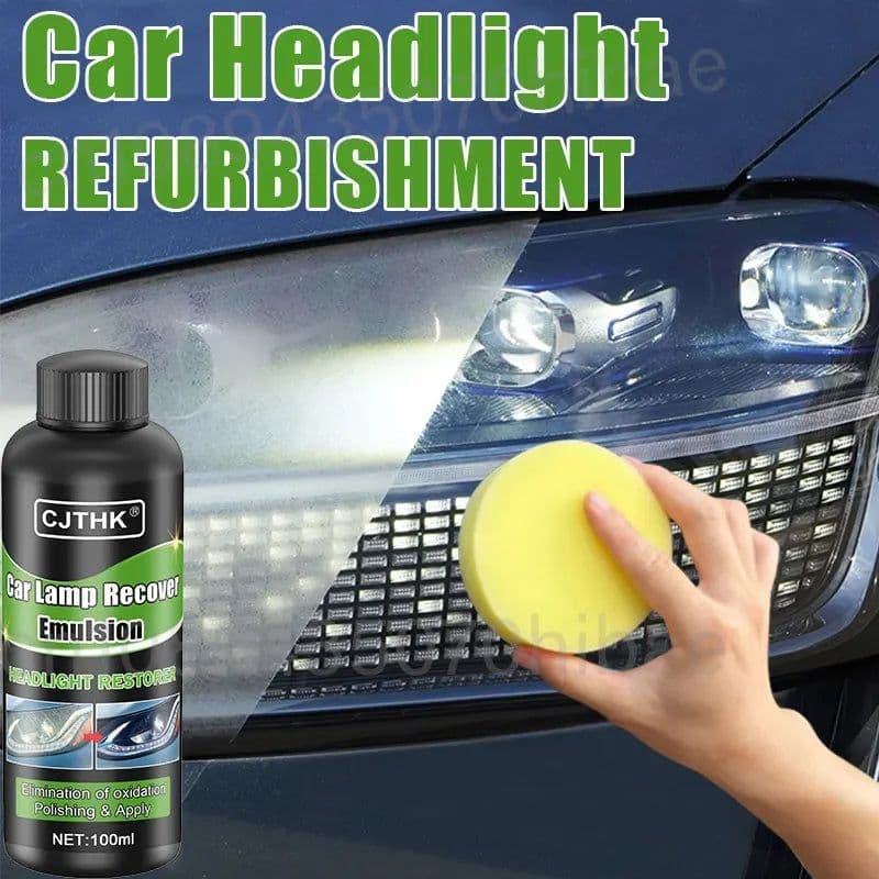 image-Car Headlight Restoration Polishing Kits Headlamp Scratch Remover Repair Cleaning Paste Remove Oxidation Headlight Polish Liquid