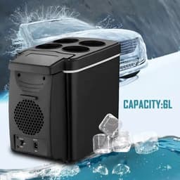 image-12V 6L Car Freezer Mini Freezer Portable Auto Refrigerator Outdoor Refrigerator Auto Refrigerator Car Heater Cooler