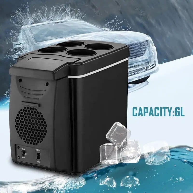 image-12V 6L Car Freezer Mini Freezer Portable Auto Refrigerator Outdoor Refrigerator Auto Refrigerator Car Heater Cooler