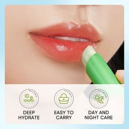 image-24pcs SADOER Aloe Vera Lip Balm Moisturizing Anti Cracking Hydrating Nourishing Anti Wrinkles Lipstick Lips Skin Care Products