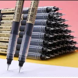 image-10Pcs/set High Quality Needle Type Gel Pens Straight Liquid Ballpoint Pen Kawaii Stationery School Office Supplies Writing