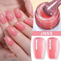 image-BORN PRETTY Milky White Jelly Nude Gel Nail Polish 10ml White Translucent Soak Off Gel Vernis Semi Permanent Need UV Light Cure