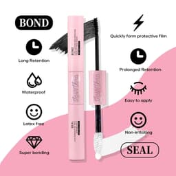image-DIY Lashes Extension Kit Eyelashes 200 PCS Clusters Lash Bond and Seal Makeup Tools for Gluing Lashes Gluing Glue Accessories