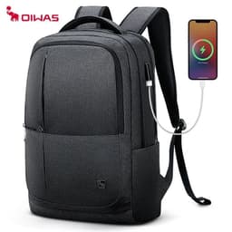 image-OIWAS 17 Inch Laptop Backpack With USB Charging Men's Backpacks Large Capacity Business Daypack Bookbag For Women Teenage Travel