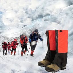 image-Waterproof Leg Gaiter Outdoor Snow Village Snow Cover Mountaineering Snow Desert Hiking Snow and Sand Prevention Leg Cover Skiin
