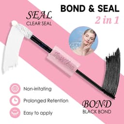 image-DIY Lashes Extension Kit Eyelashes 200 PCS Clusters Lash Bond and Seal Makeup Tools for Gluing Lashes Gluing Glue Accessories