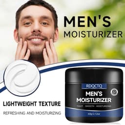 image-RDQCTQ Men's Moisturizing Cream with Retinol and Vitamins, Refreshing and Hydrating,Anti-Wrinkle Aging Moisturizing Cream