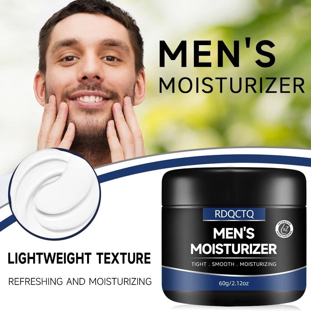 image-RDQCTQ Men's Moisturizing Cream with Retinol and Vitamins, Refreshing and Hydrating,Anti-Wrinkle Aging Moisturizing Cream