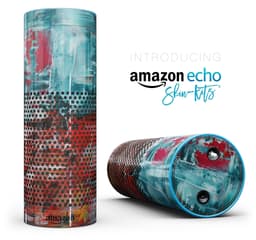 image-Red and Blue Abstract Oil Painting - Full-Body Skin-Kit for the Amazon