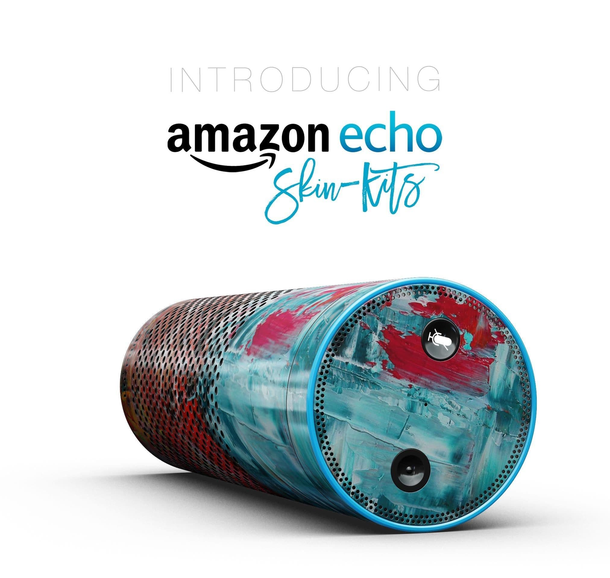 image-Red and Blue Abstract Oil Painting - Full-Body Skin-Kit for the Amazon