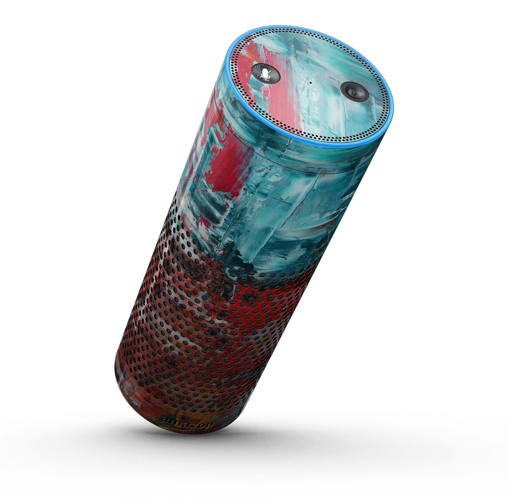 image-Red and Blue Abstract Oil Painting - Full-Body Skin-Kit for the Amazon