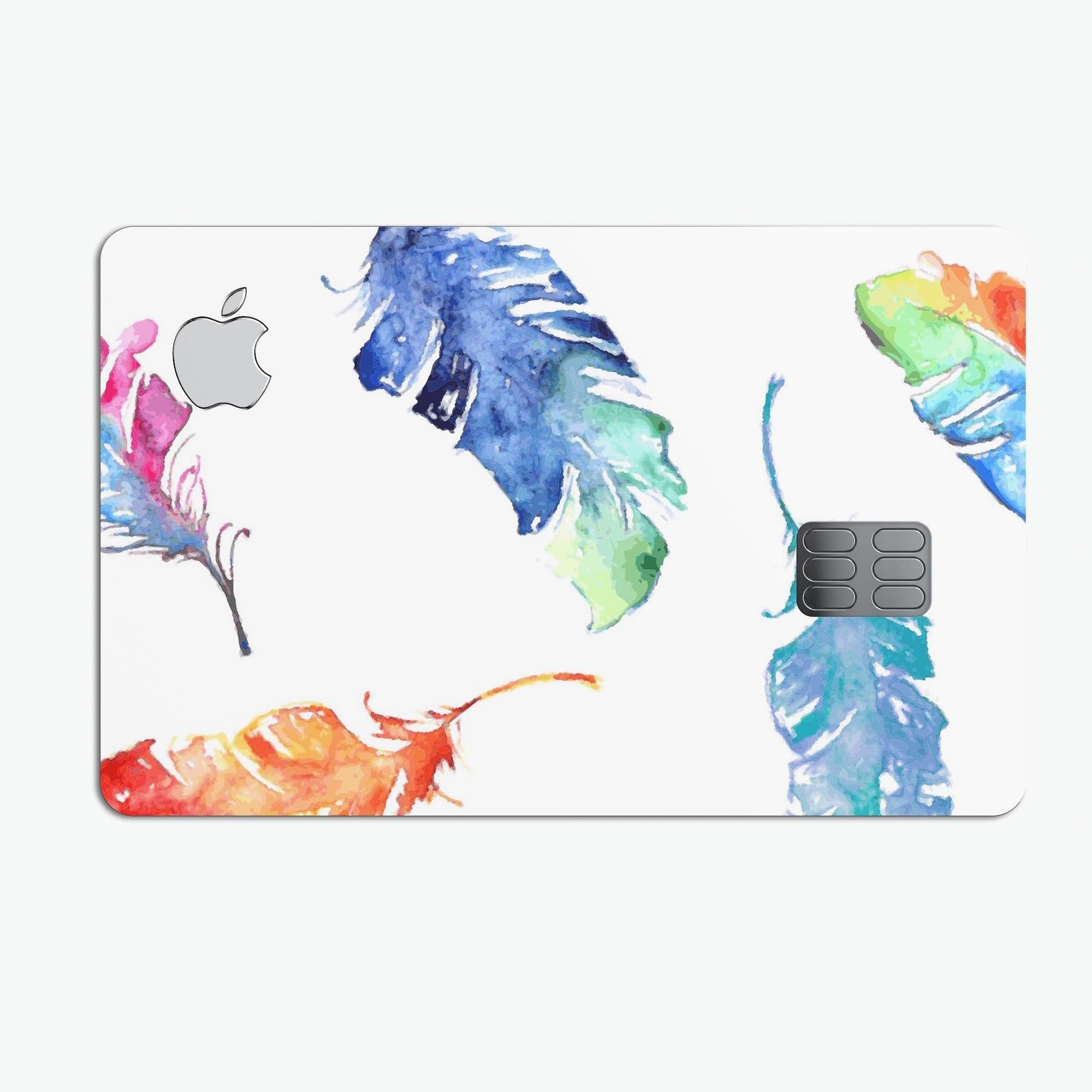 image-Colorful Watercolor Feathers - Premium Protective Decal Skin-Kit for