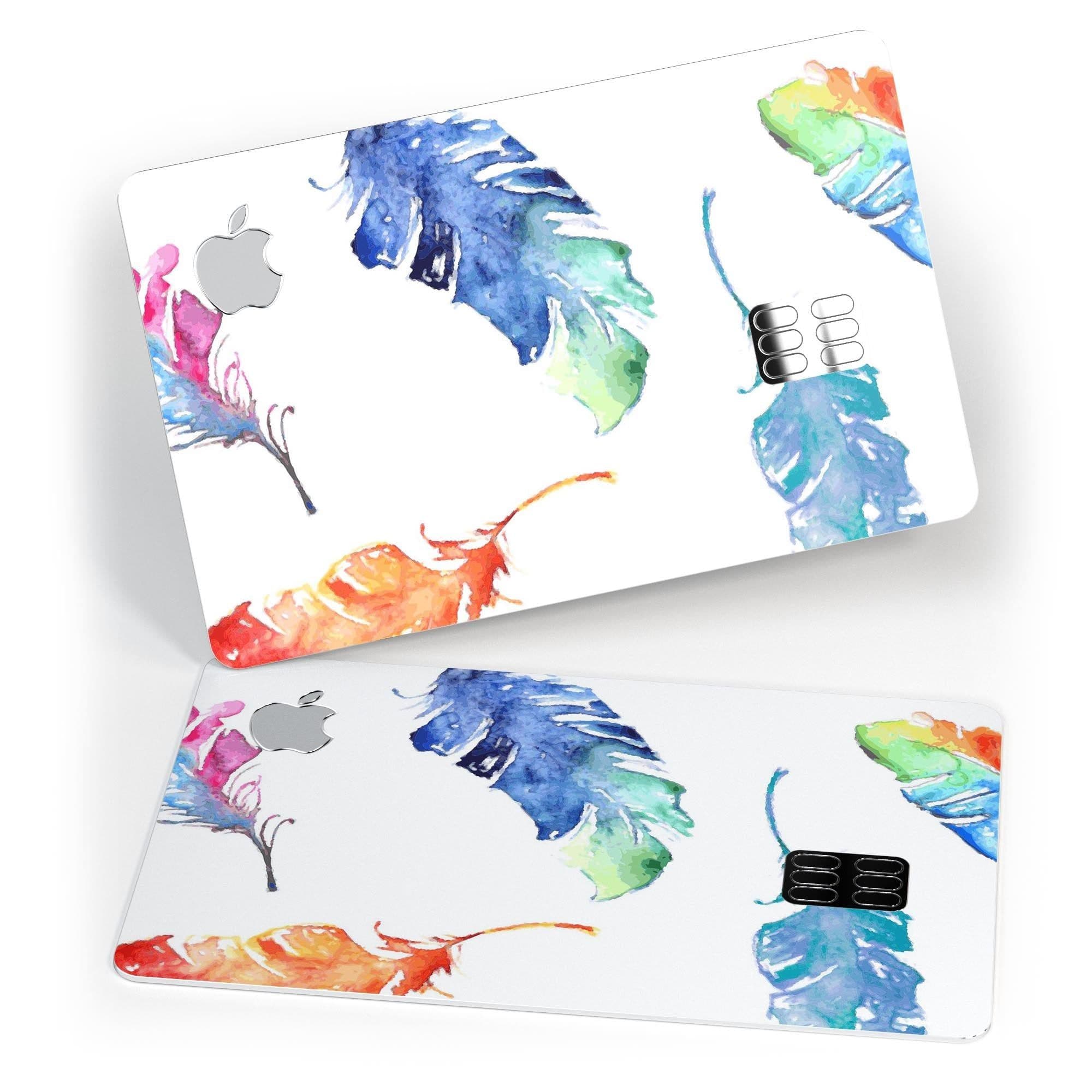image-Colorful Watercolor Feathers - Premium Protective Decal Skin-Kit for