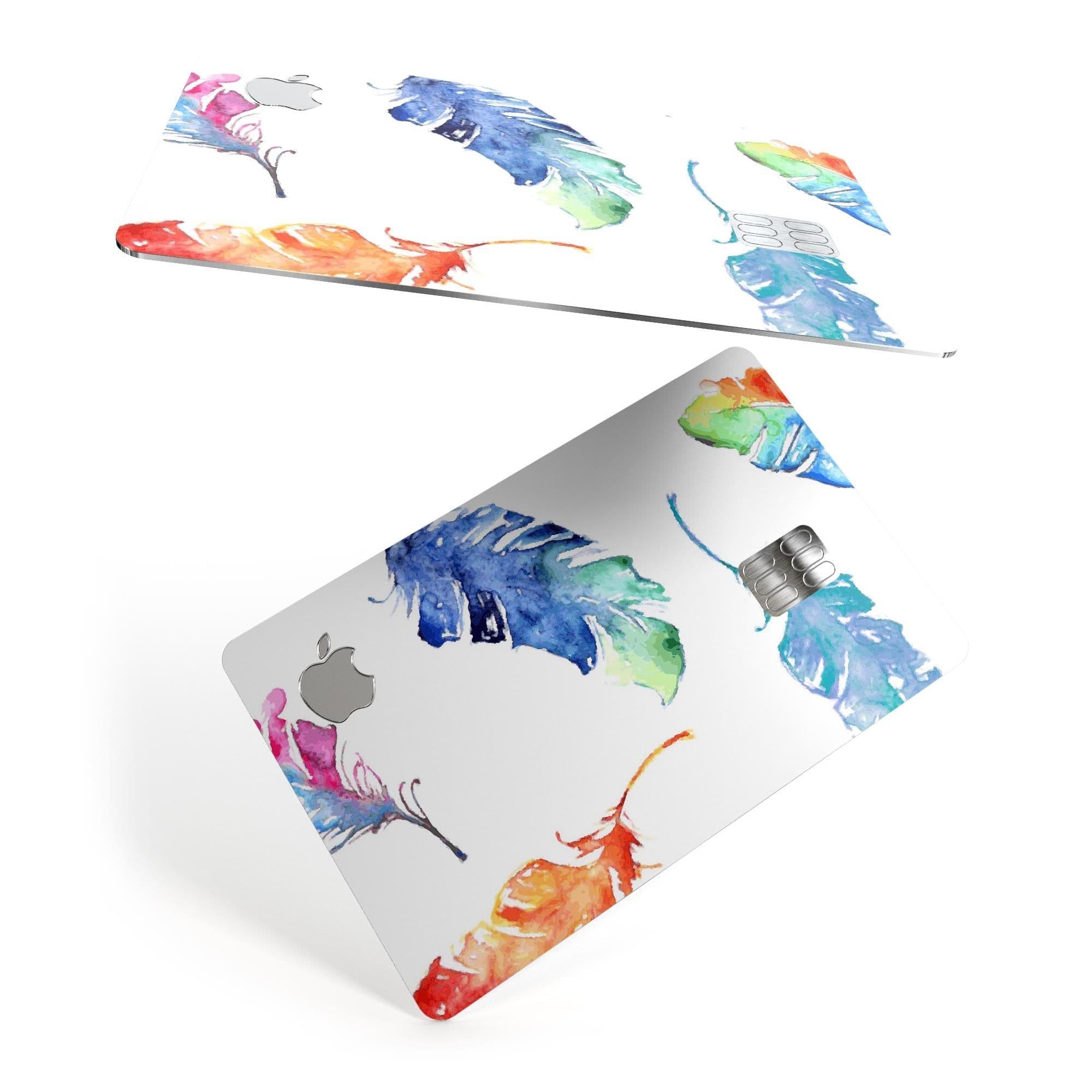 image-Colorful Watercolor Feathers - Premium Protective Decal Skin-Kit for
