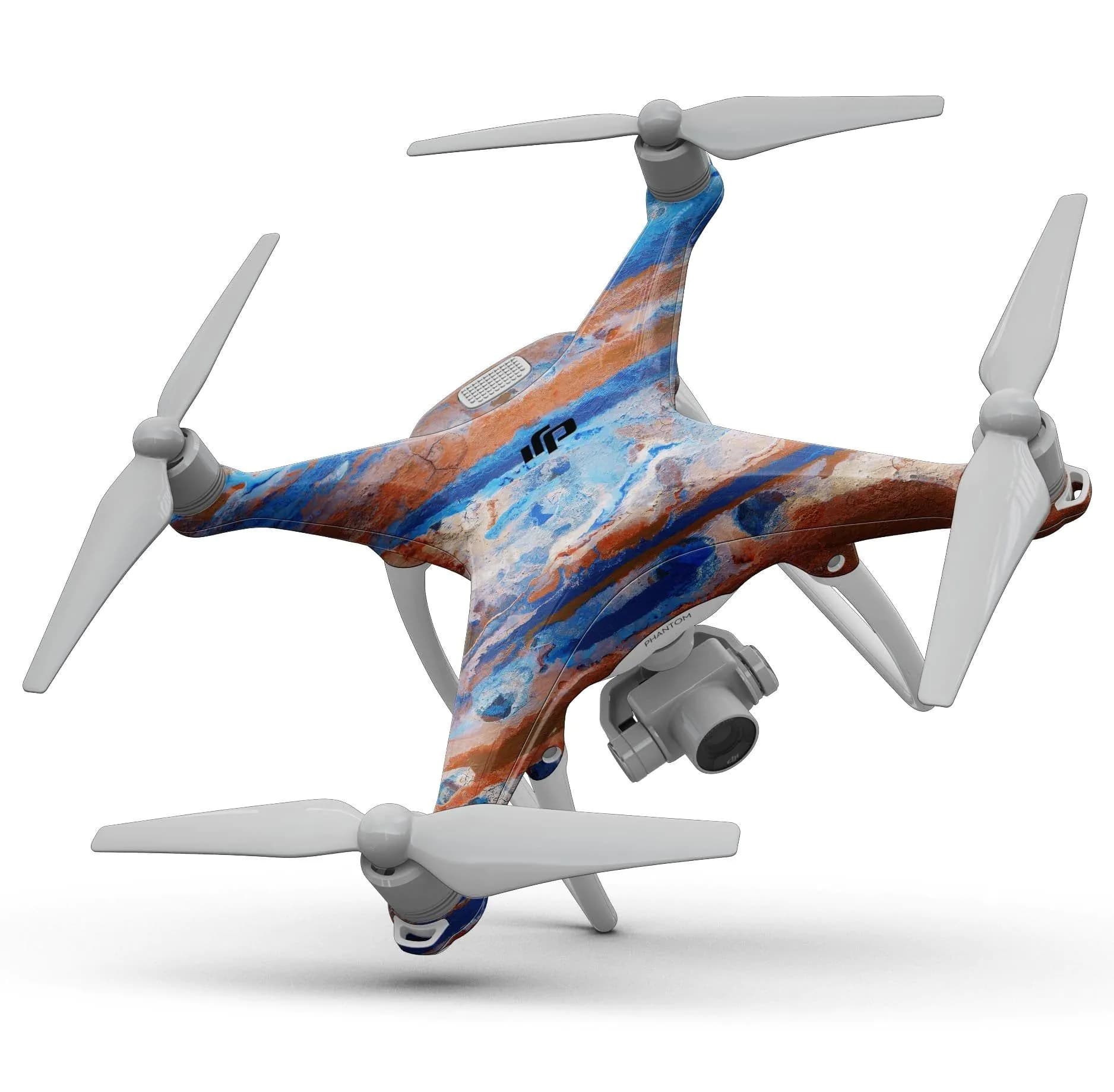 image-Abstract Wet Paint Rustic Blue - Full-Body Skin Kit for the DJI